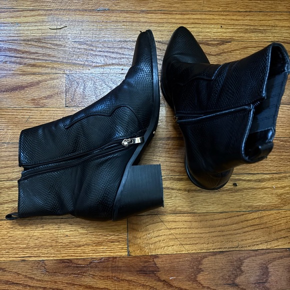 Black Ankle Boots - Picture 2 of 3